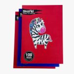 پک 3 عددی دفتر 100 برگ شفیعی ته چسب